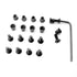 Stealth Ridge KeyMod Screw & Nut Set (10 pcs) with Wrench