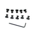 Stealth Ridge M‑LOK Screw & T‑Nut Set (10 pcs) with Wrench