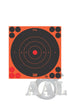 Splatter Shot 8" Orange Bullseye Target - 6 Pack